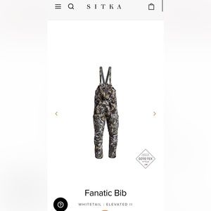 Sitka Men’s Fanatic Bibs
